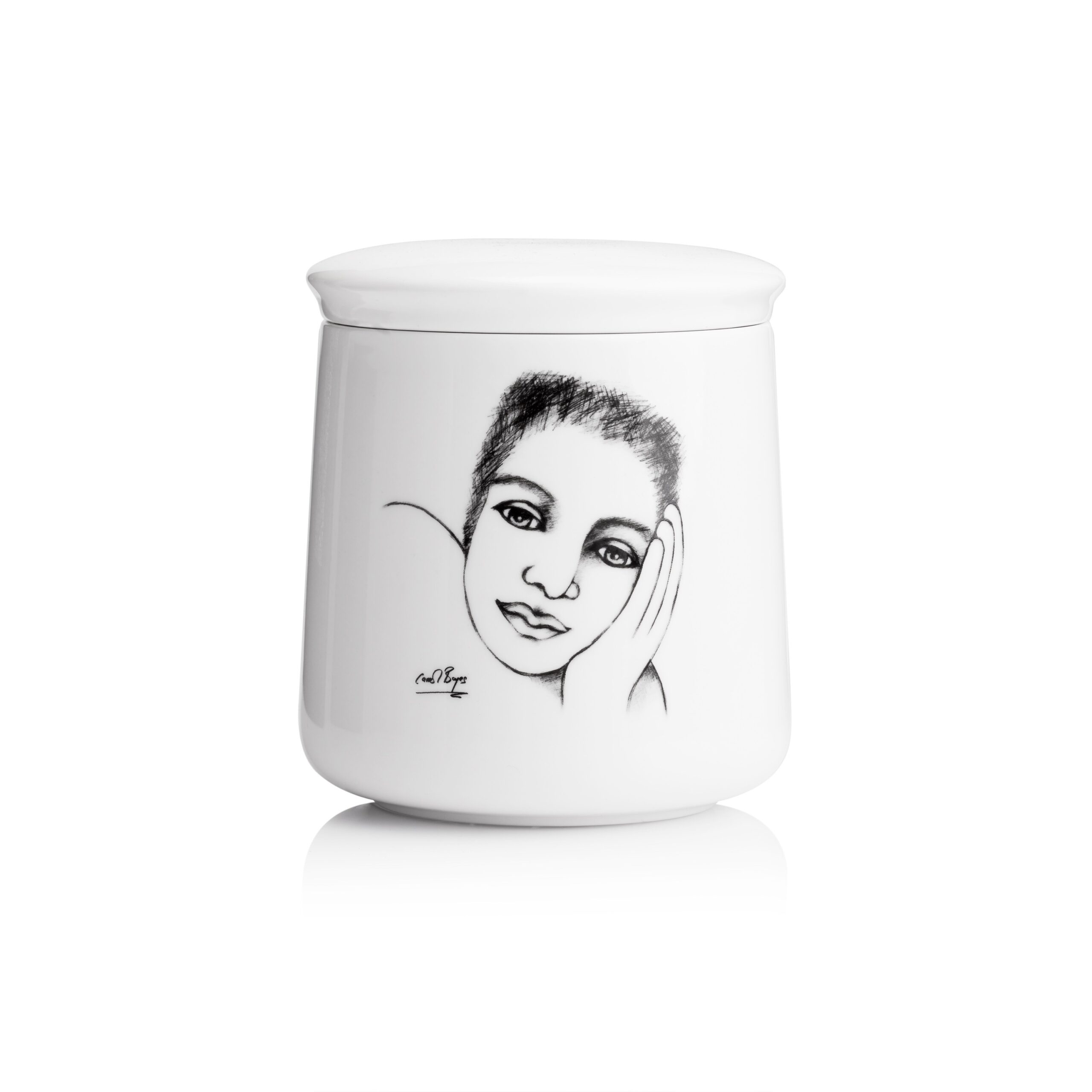 Carrol Boyes Canister with Lid Cover Girl