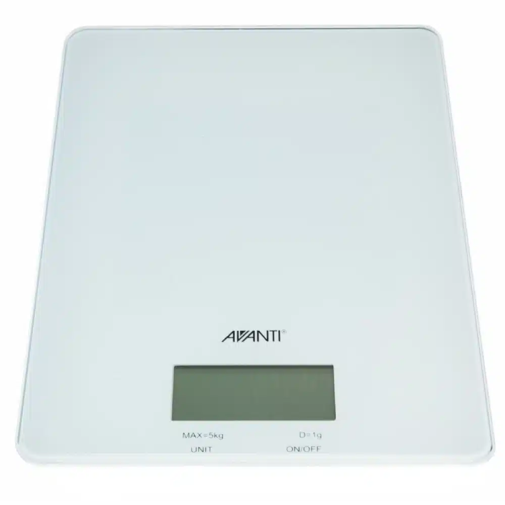 Avanti Digital Kitchen Scale 5kg White