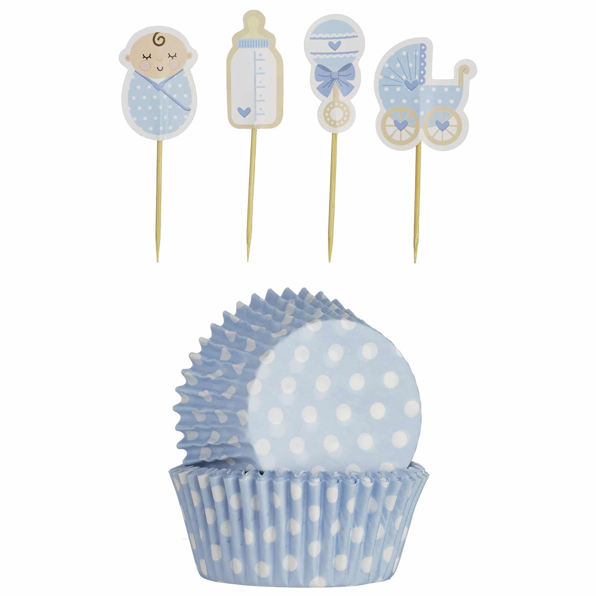 Mason Cash Cupcake Cases & Toppers Baby Boy