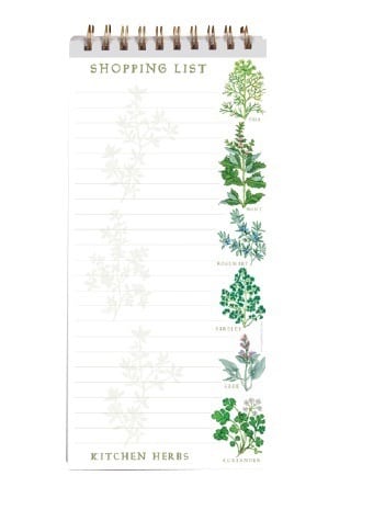 Magnetic Shopping List Pad Erika's Herbs