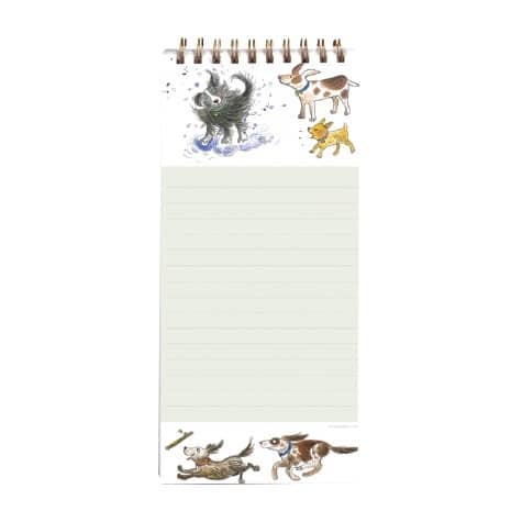 Magnetic Shopping List Pad Happy Dogs
