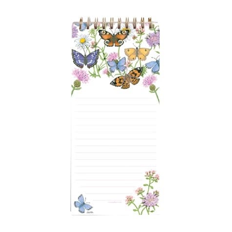 Magnetic Shopping List Pad Butterfly Garden