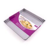 Patisse Square Fluted Loose Bottom Pan 21x21cm