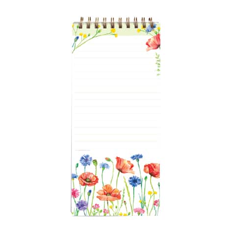 Magnetic Shopping List Pad Wildflower Meadow