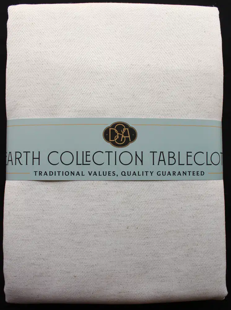 Tablecloth Earth Collection Heringbone 180x230cm