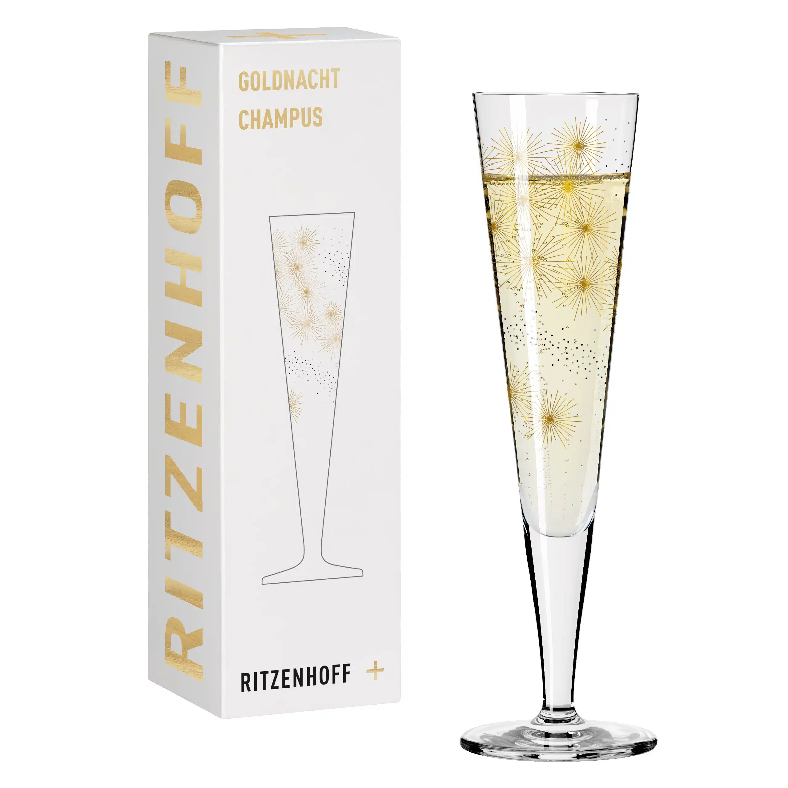 Ritzenhoff Golden Night Champagne Glass Kuhnertov