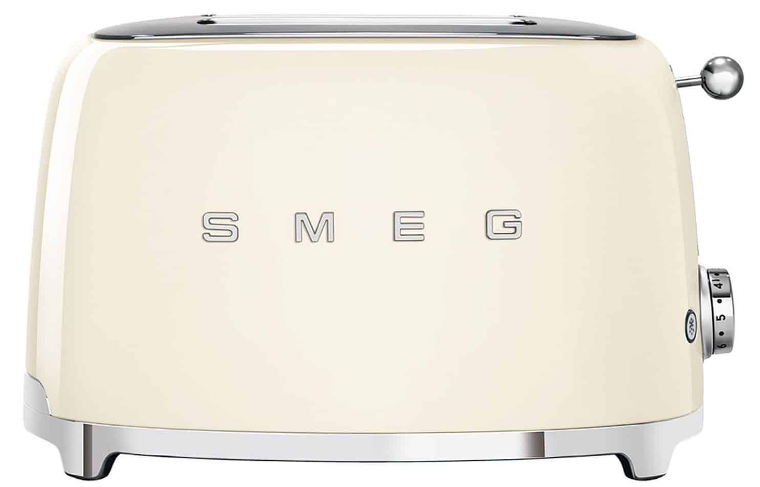 Smeg 50's Style Toaster 2 Slice Glossy Cream