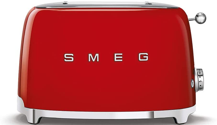 Smeg 50's Style Toaster 2 Slice Fiery Red