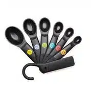 OXO Plastic Measuring Spoons Snap Black