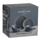 Mason Cash Classic Grey Dinner Set 12 Piece