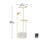 Umbra Tesora Jewel Stand Glass & Brass