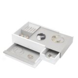 Umbra Stowit Storage Box White And Nickle
