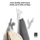 Umbra Buddy Hooks Grey Set of 3