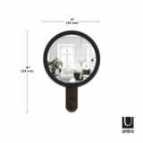 Umbra Hub Mirror Hook Single Black & Natural