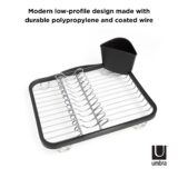 Umbra Sinkin Dish Rack Smoke & Nickel