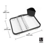 Umbra Sinkin Dish Rack Smoke & Nickel