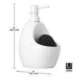 Umbra Joey Pump And Scrubby Combo White