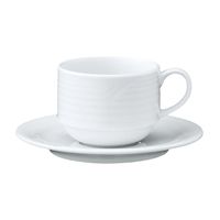 Noritake Arctic White Stackable Cup& Saucer100ml