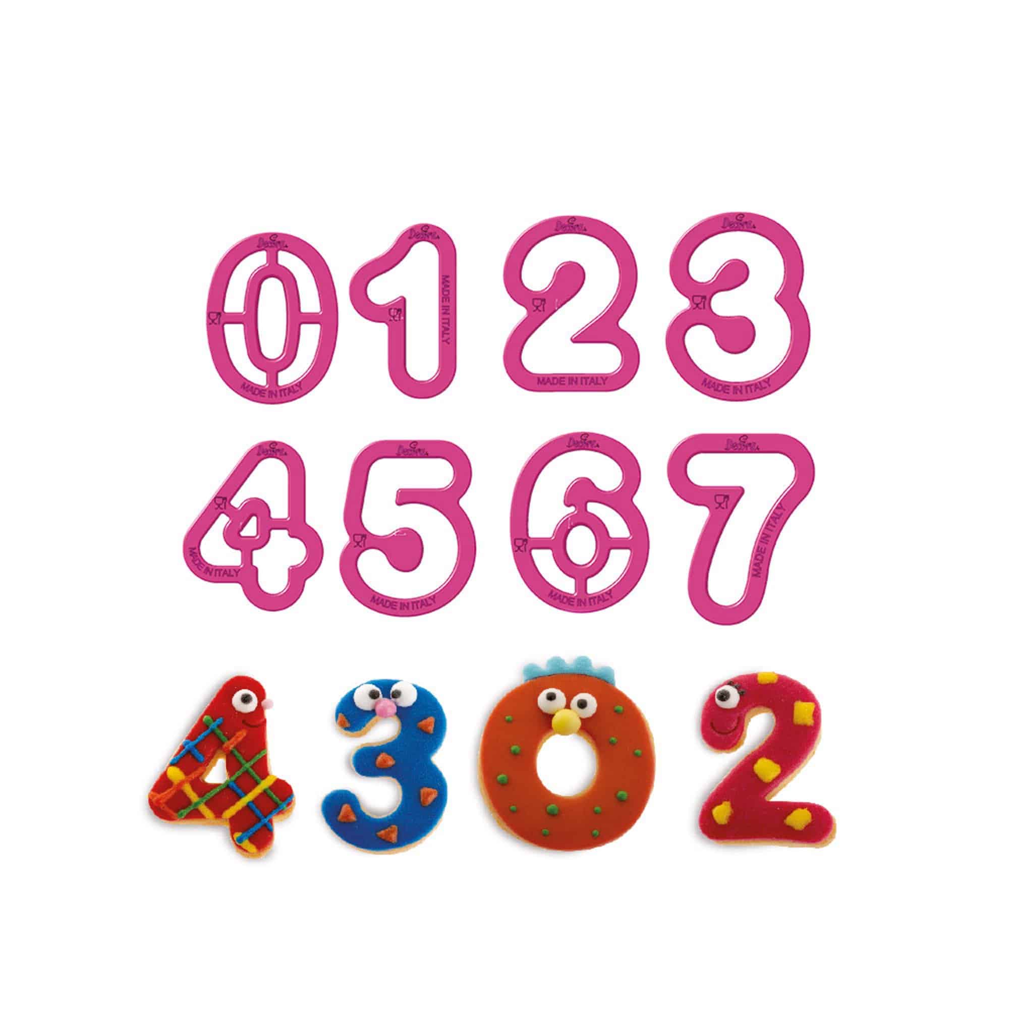 Decora Cookie Cutters Numbers Set of 9