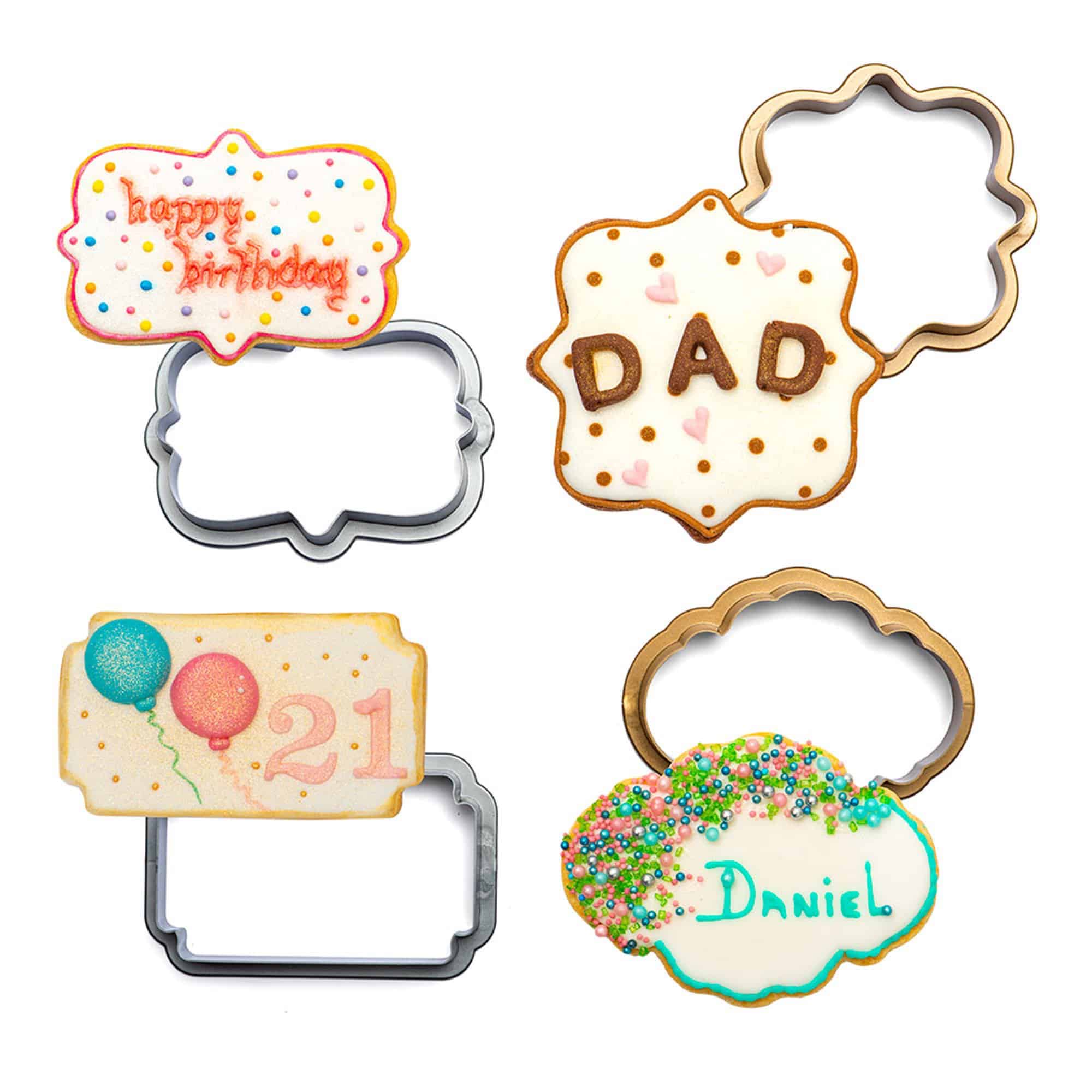 Decora Cookie Cutters Frames Set Of 4