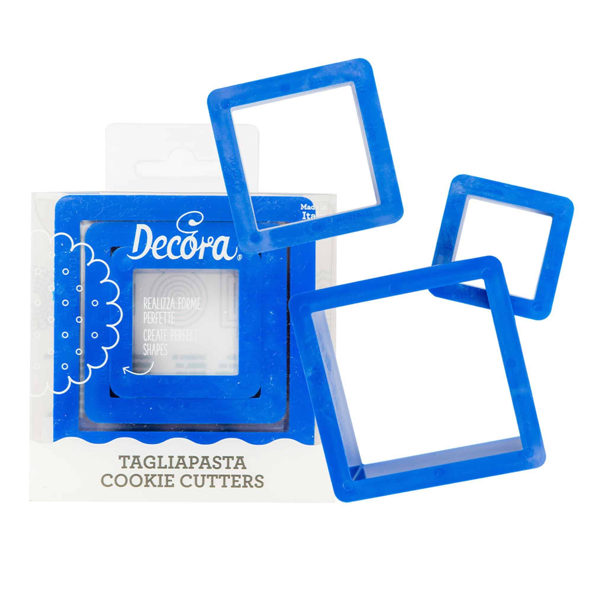 Decora Cookie Cutters Square Set of 3
