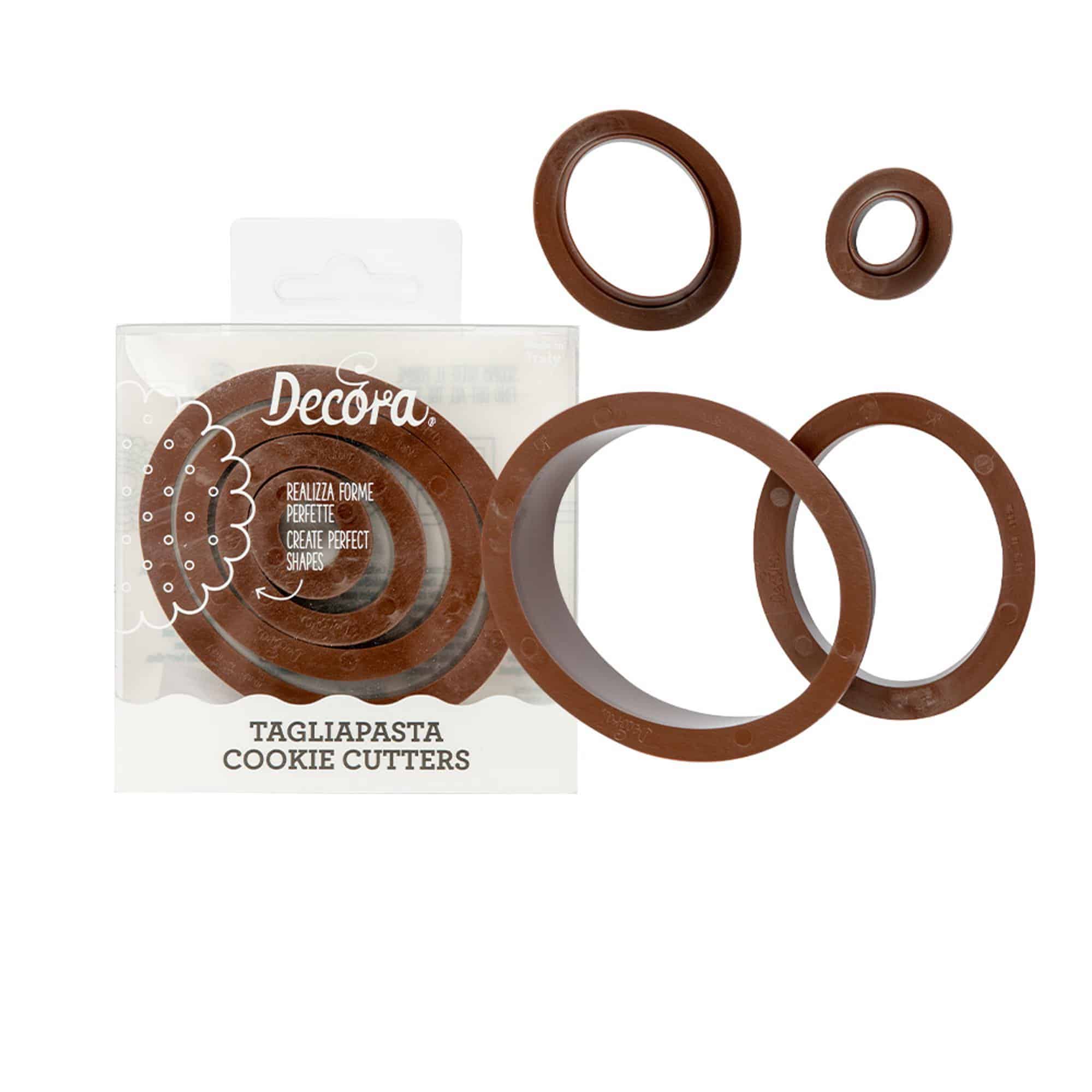 Decora Cookie Cutters Oval Cookie Cutters Set of 4