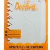 Decora Scrapers Serrated Set of 2