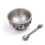 Earthangel Classic Pinch Salt Pot and Spoon