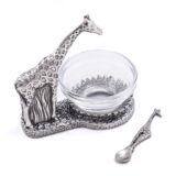 Earthangel Giraffe Condiment Bowl & Spoon