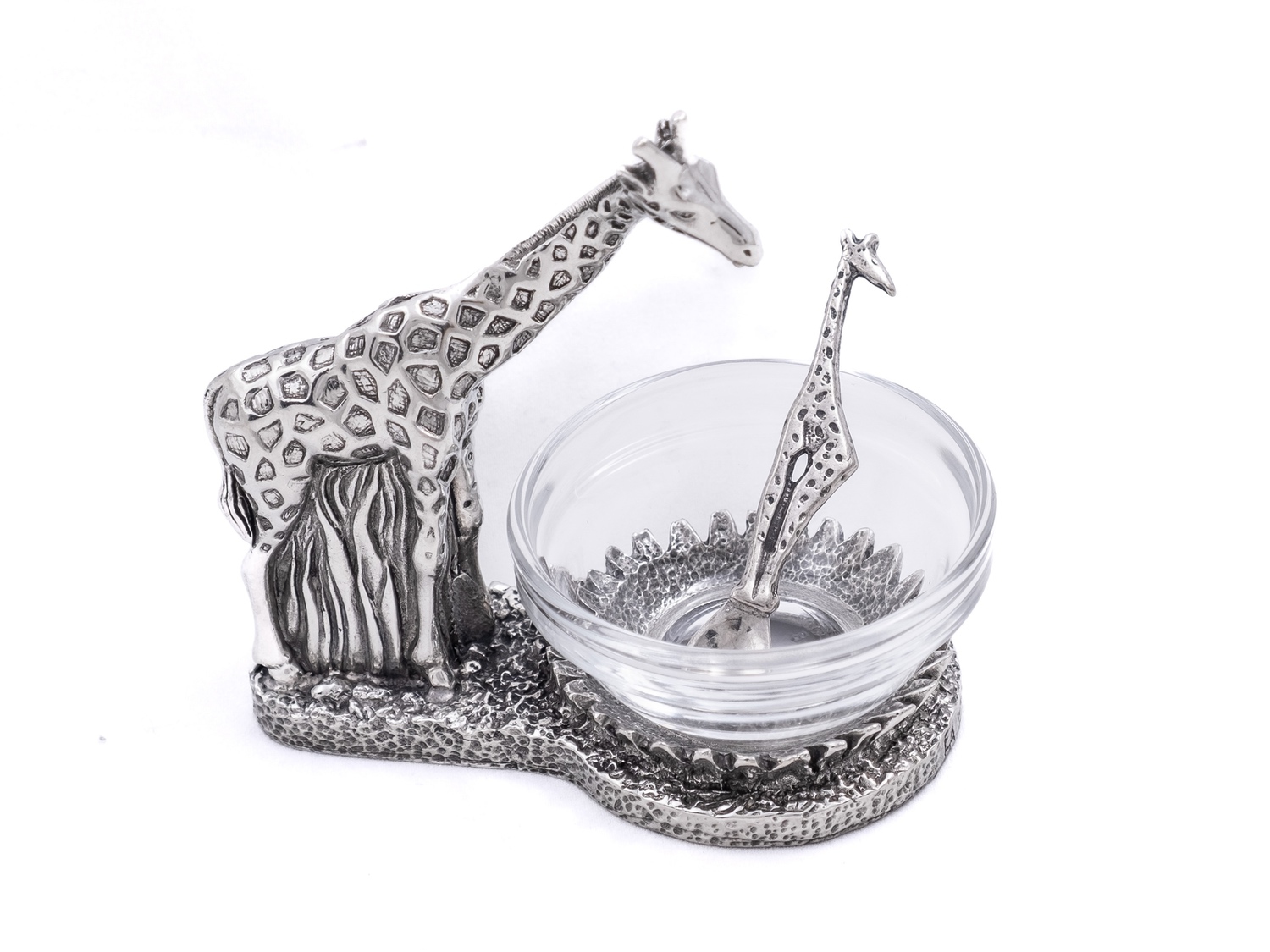 Earthangel Giraffe Condiment Bowl & Spoon