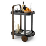 Umbra Bellwood Serving Cart Black & Walnut