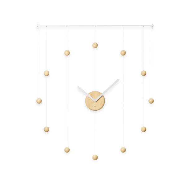 Umbra Hangtime Clock White & Natural