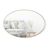 Umbra Hubba Mirror Oval Brass 60x91cm