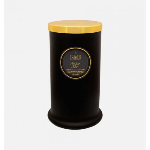 Shearer Candle Amber Noir Tall Pillar Jar