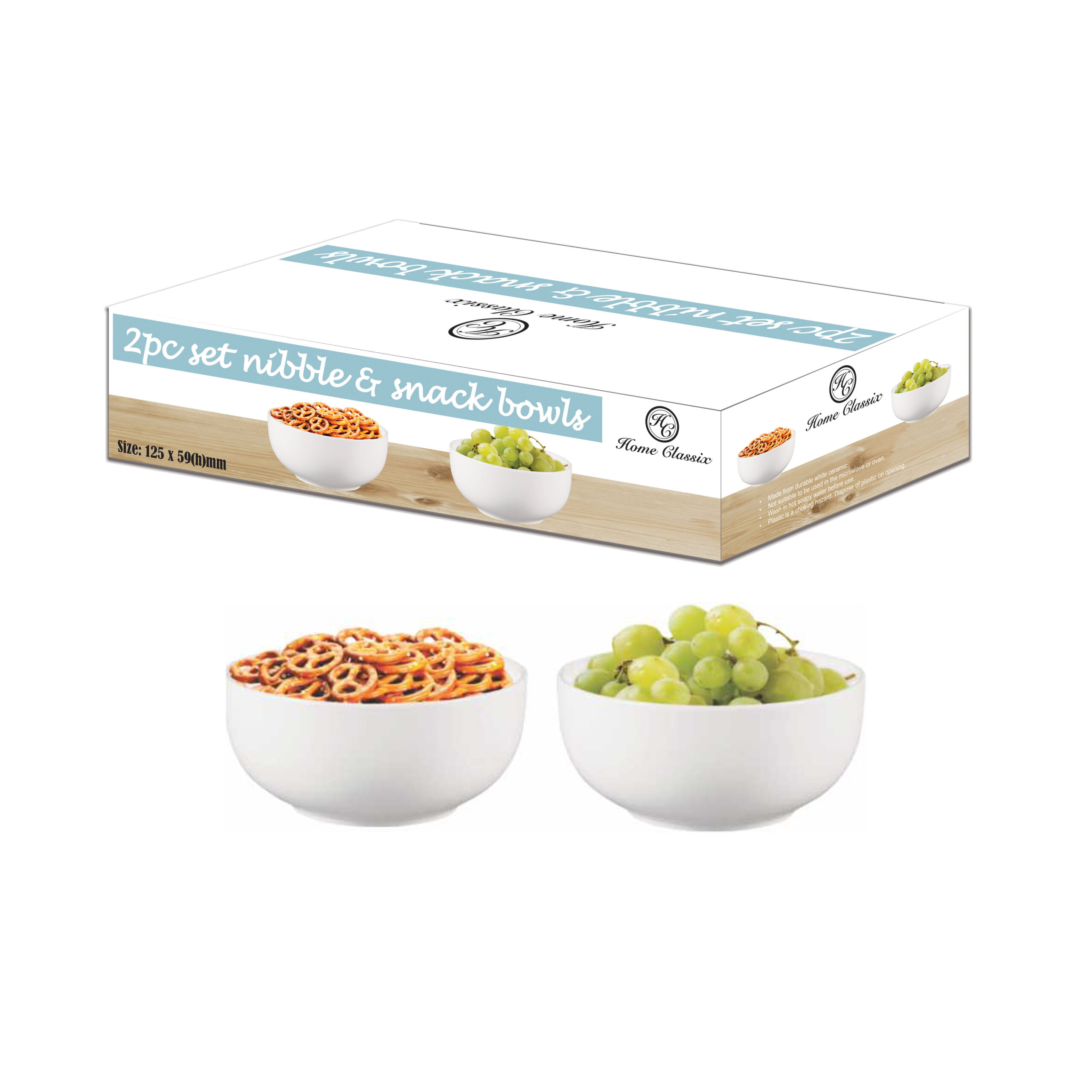 Home Classix Nibble & Snack Bowls Set of 2