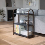 Umbra Bellwood Freestand Shelf 3 Tier Black & Waln