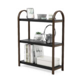 Umbra Bellwood Freestand Shelf 3 Tier Black & Waln