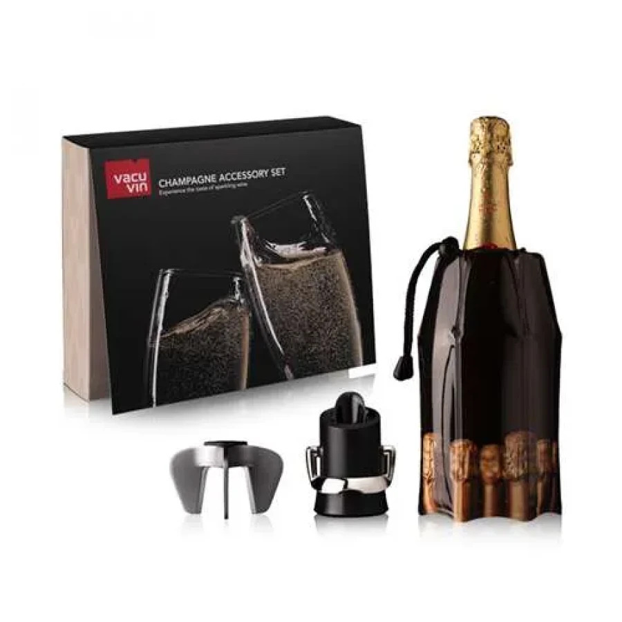 Vacu Vin Champagne Accessory Gift Set 3 Piece