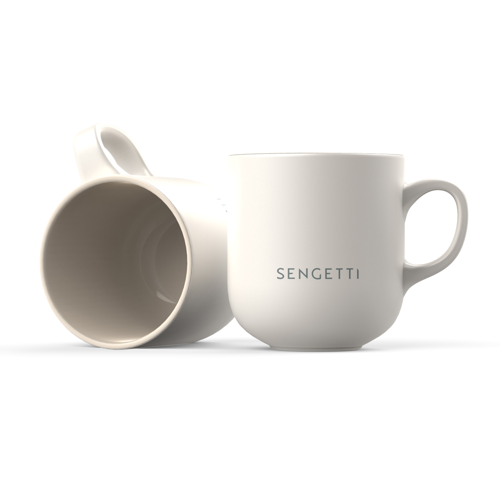Sengetti The Perfect Mug Set of 2 Stone