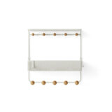 Umbra Estique Shelf with Hooks White
