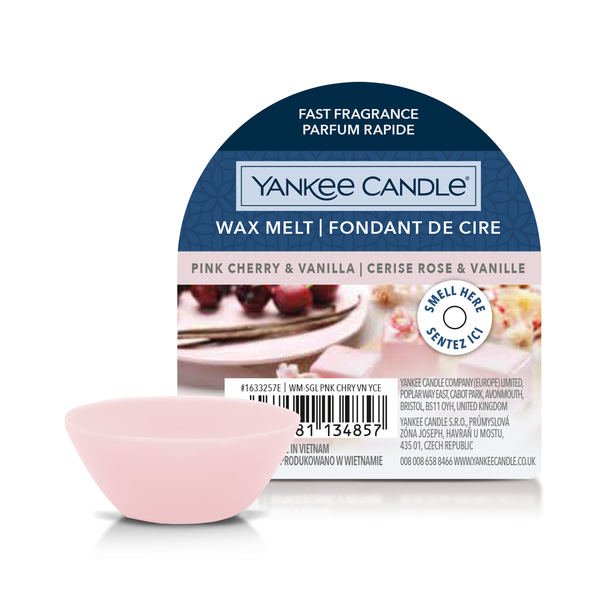 Yankee Wax Melt Pink Cherry & Vanilla