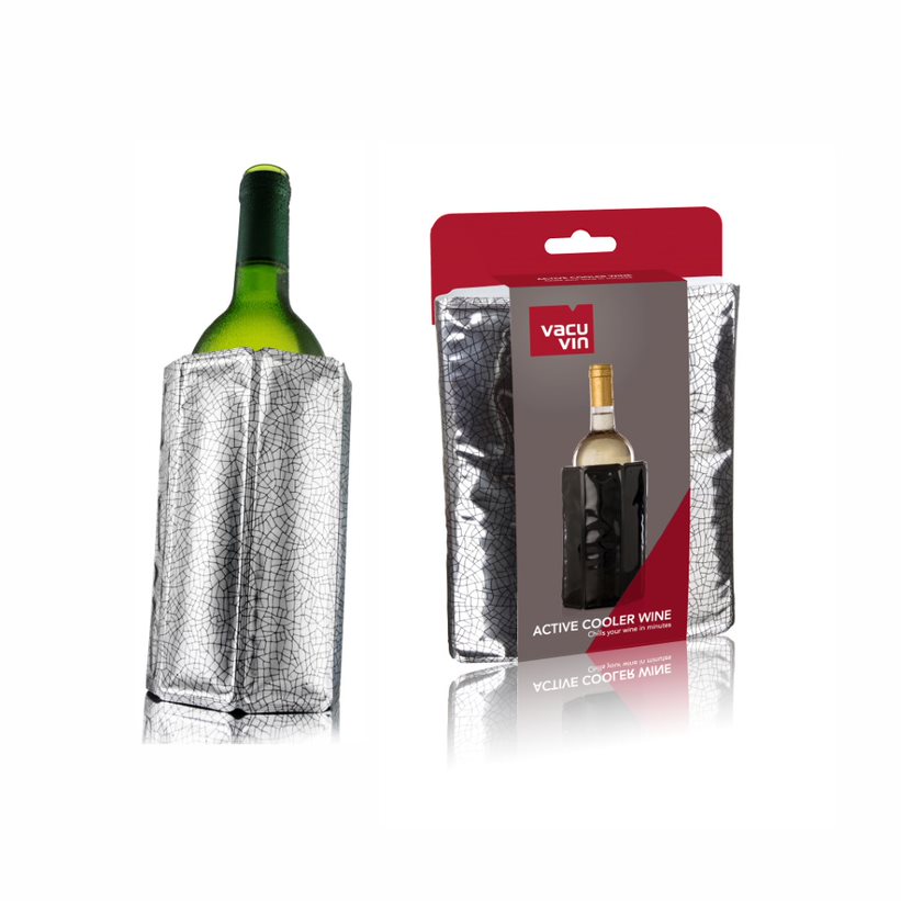 Vacu Vin Active Wine Bottle Cooler Silver