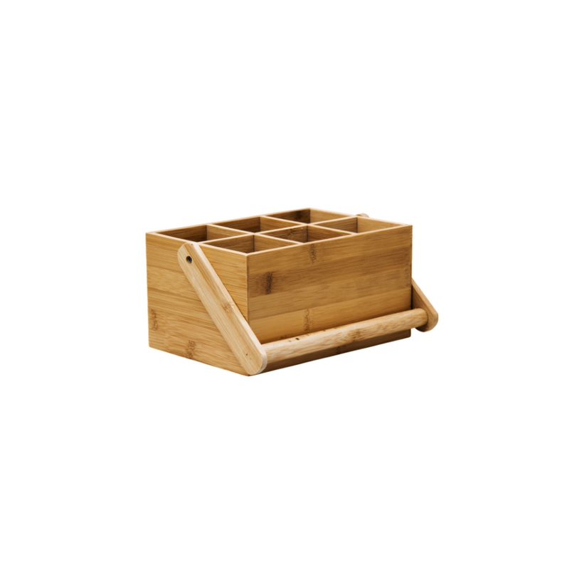 Regent Bamboo Caddy W/Handle 6 Division