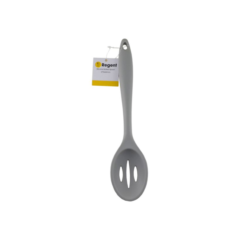 Regent Slotted Spoon Silicone Grey