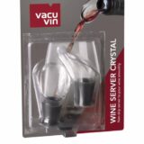 Vacu Vin Black Non Drip Crystal Wine Server