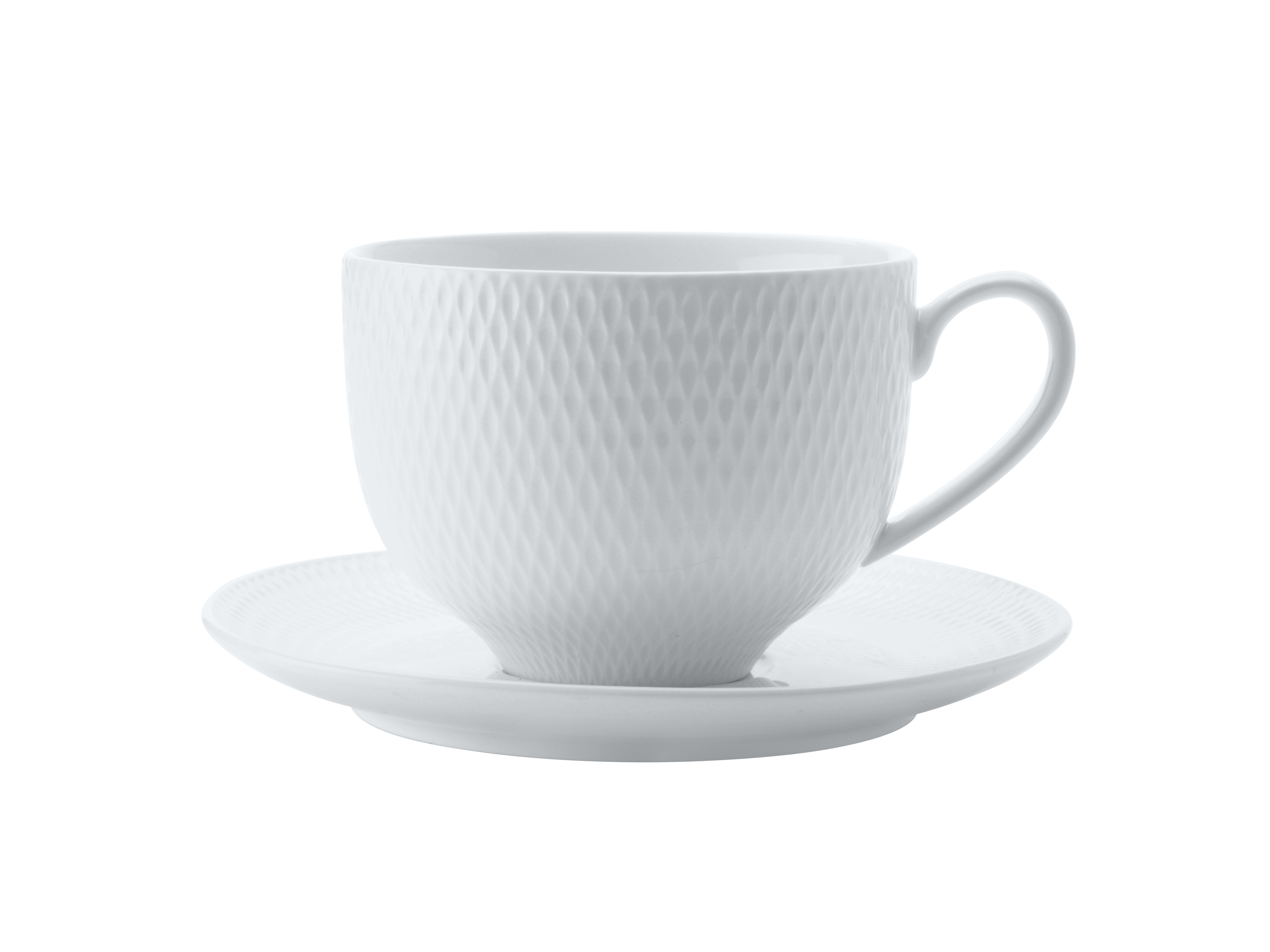 Maxwell Williams Coupe Diamonds Cup & Saucer 220ml