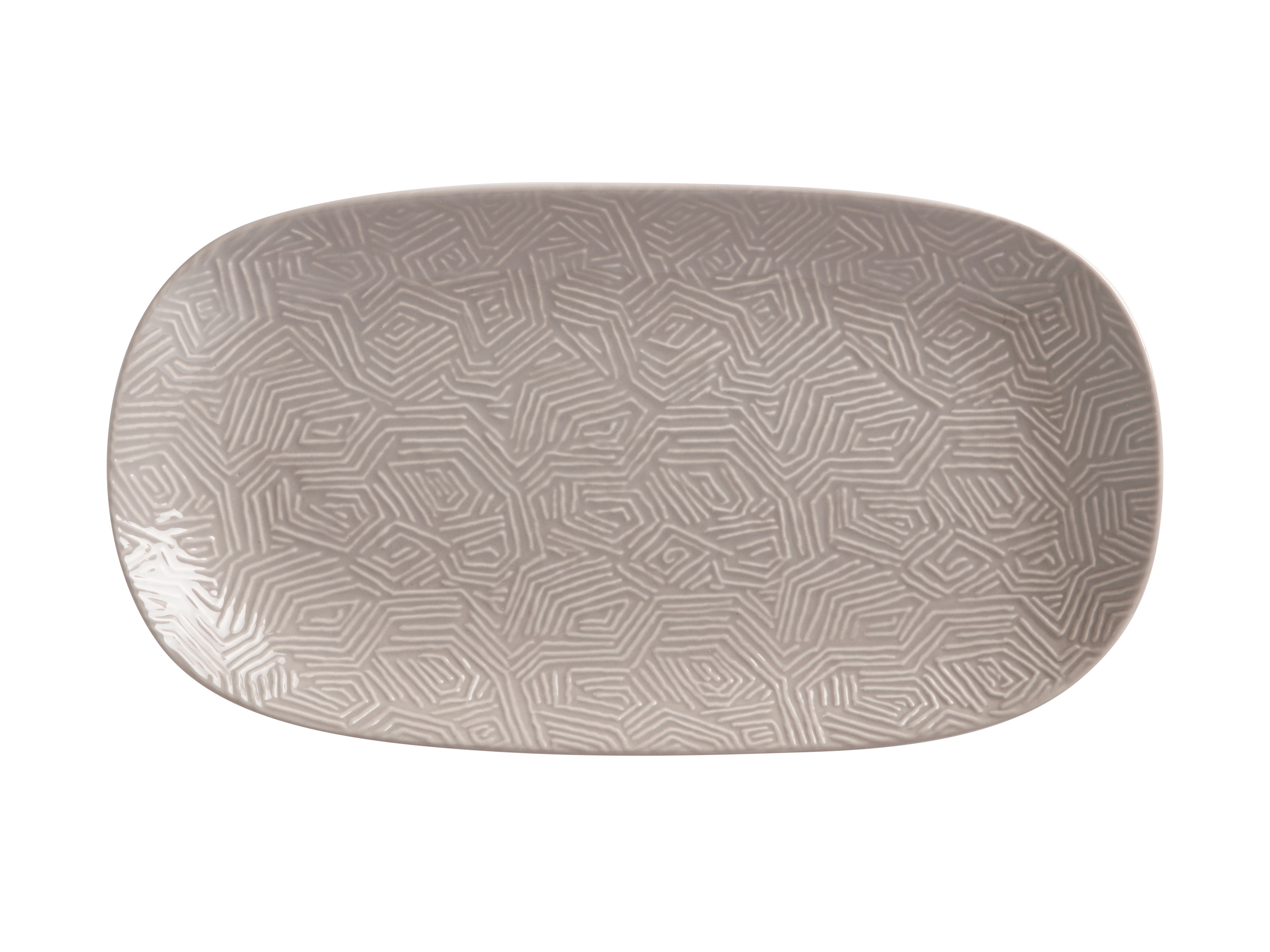 Maxwell Williams Dune Oblong Platter 33x18cm Taupe