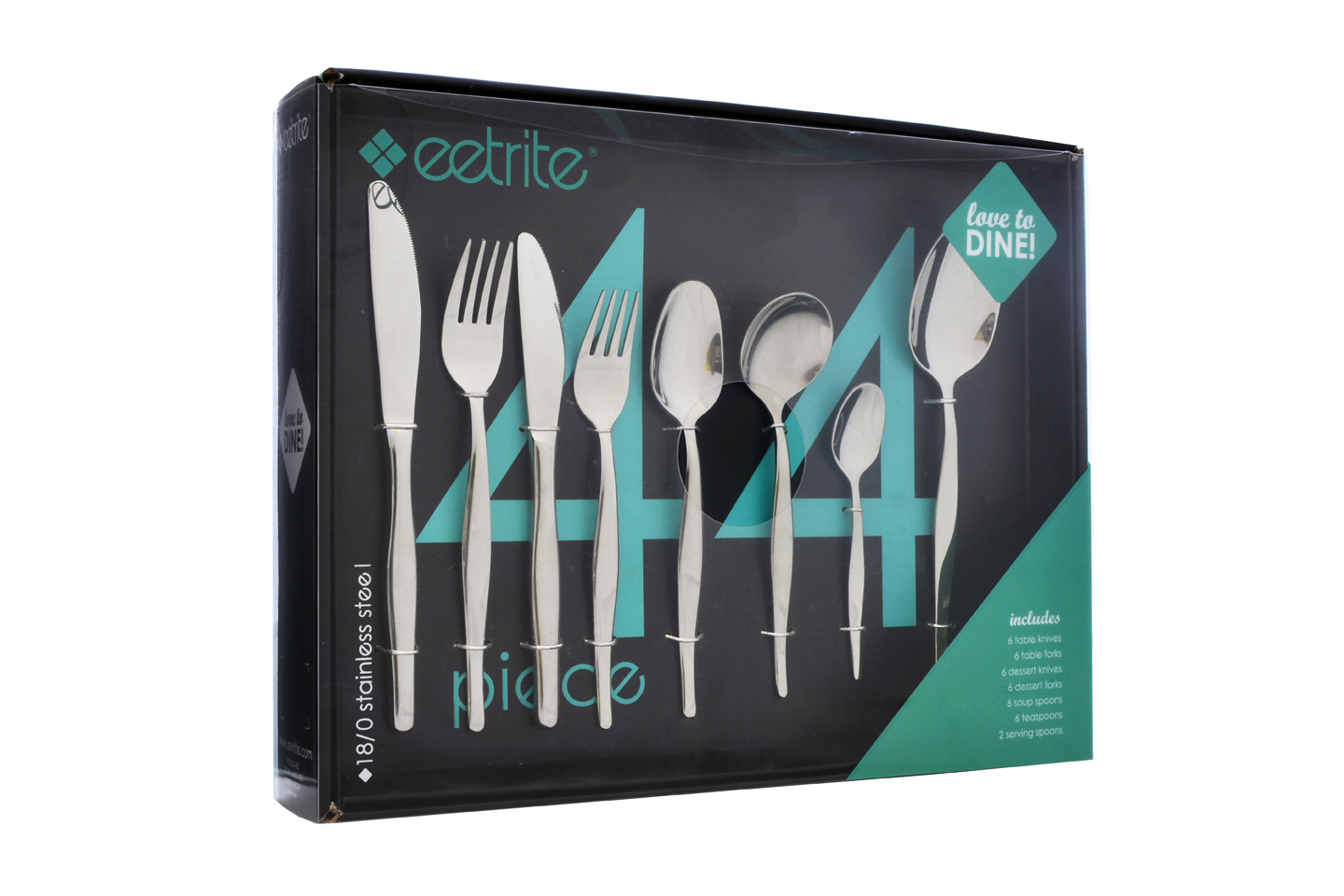 Slimline Cutlery Set 44 Pieces