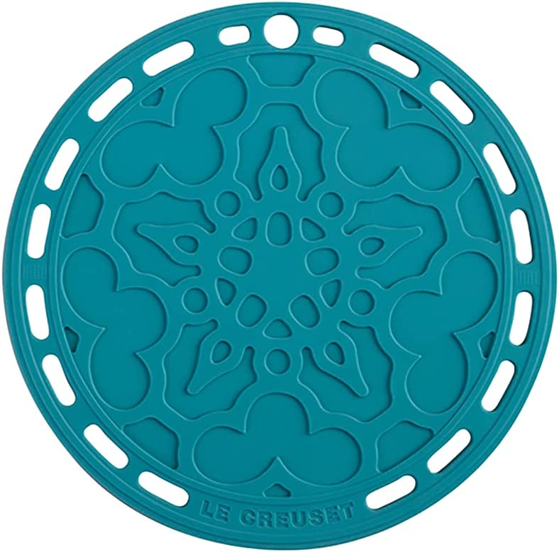 Silicone French Trivet Caribbean Blue