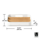 Umbra Bellwood Organizer White & Natural